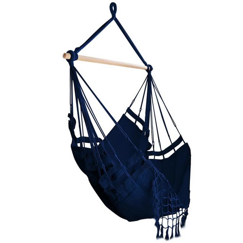 Navy Hanging Hammock Chair Temple & ster