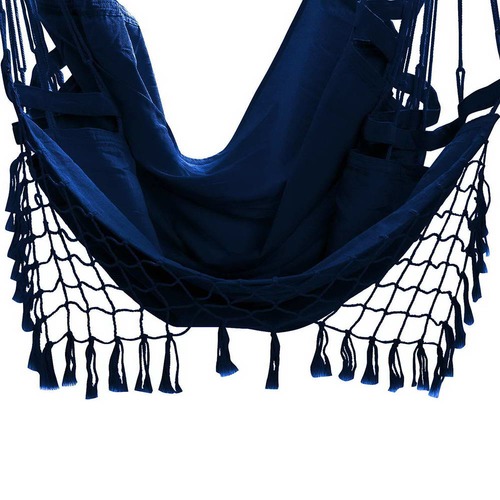 Navy Hanging Hammock Chair Temple & ster