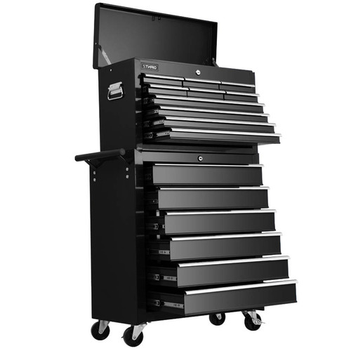 Giantz Steel 16 Drawer Tool Storage Trolley Temple Webster