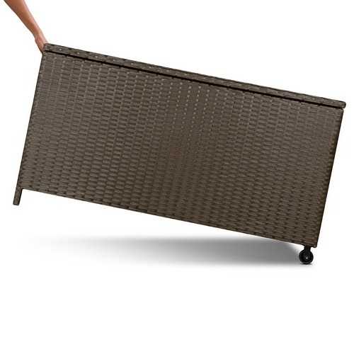 DwellLifestyle Faux Rattan Outdoor Storage Box & Reviews Temple & ster