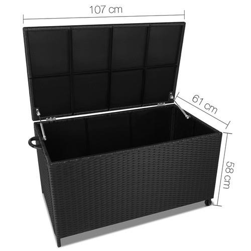 DwellLifestyle Faux Rattan Outdoor Storage Box & Reviews Temple & ster