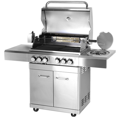 Silver Grizze Stainless Steel BBQ Grill | Temple & Webster