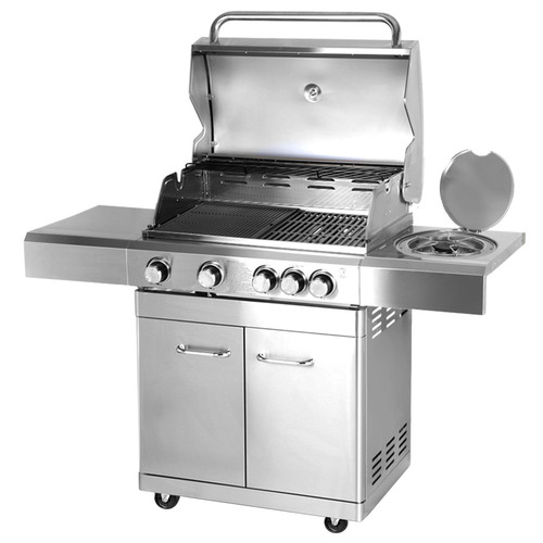 Silver Grizze Stainless Steel BBQ Grill | Temple & Webster