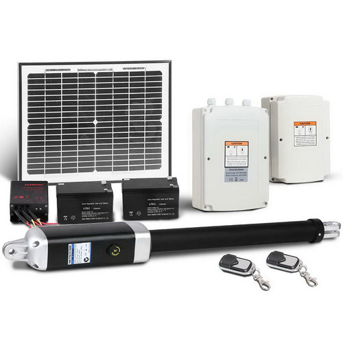 Black Lock Master Automatic Solar Powered Gate Opener Temple & ster