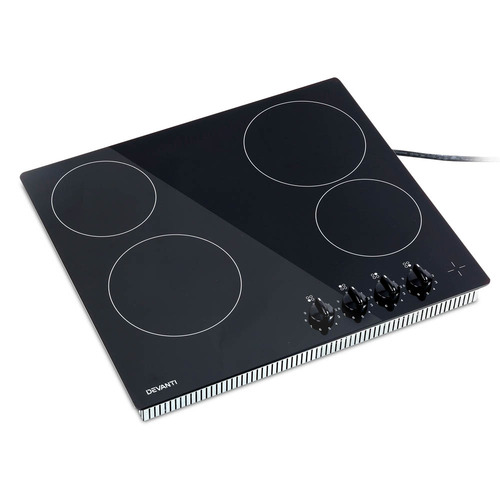 4 Burner Ceramic Cooktop With Knobs Temple Webster