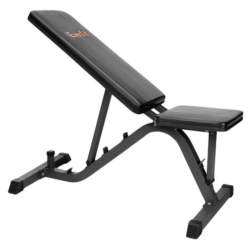 Dwelllifestyle Black Adjustable Fitness Buddy Steel Workout Bench