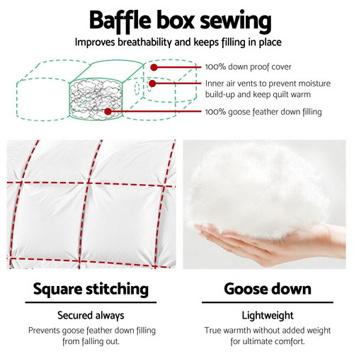 DwellLifestyle Goose Feather Down Quilt & Reviews Temple & Webster