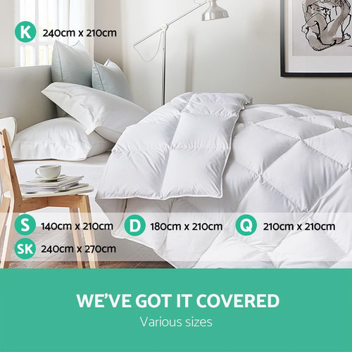 DwellLifestyle Goose Feather Down Quilt & Reviews Temple & Webster