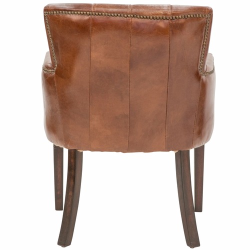 Chartwell Home Algernon Leather Occasional Chair | Temple & Webster