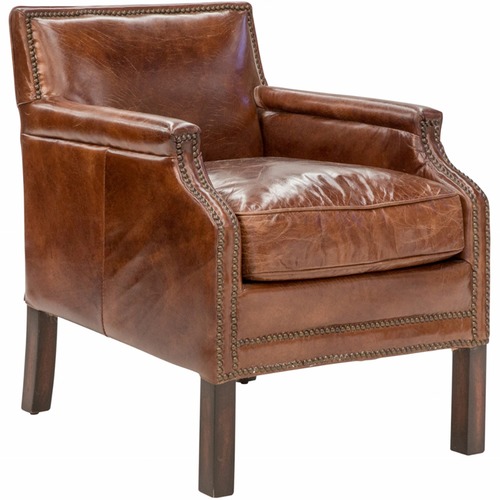 Chartwell Home Wilfred Leather Armchair Temple & ster