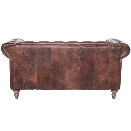 Hugo Chesterfield 2 Seater Leather Sofa