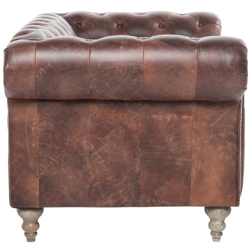 Hugo Chesterfield 2 Seater Leather Sofa