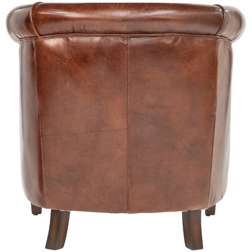 Chocolate Mossberg Leather Tub Chair