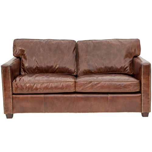 Chelsea 2 Seater Aged Leather Sofa
