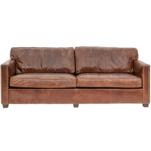 Chelsea 3 Seater Aged Leather Sofa
