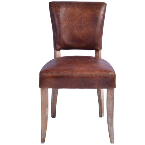 Chartwell Home Levi Waxed Leather Dining Chairs | Temple & Webster