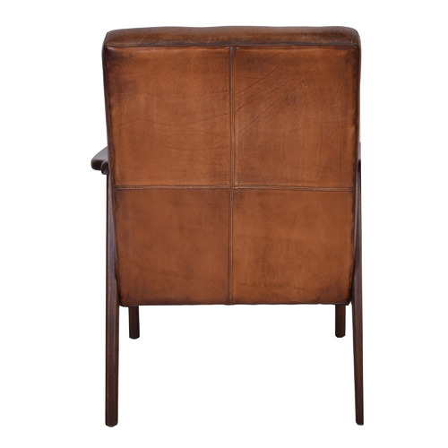 Light Brown Icarus Cowhide Armchair | Temple & Webster