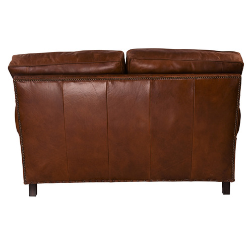 Dark Brown Helena 2 Seater Leather Sofa