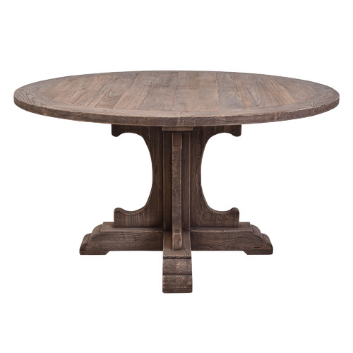 Kaira Round Wooden Dining Table