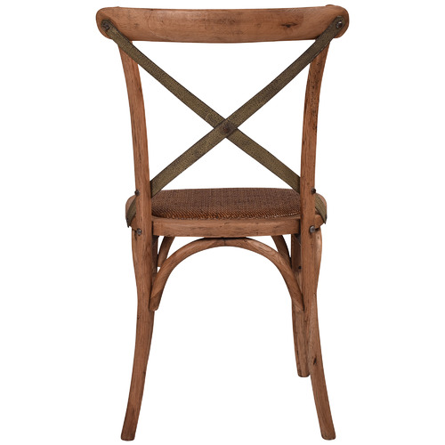 Chartwell Home Cross Back Oak Wood Dining Chairs Temple And Webster