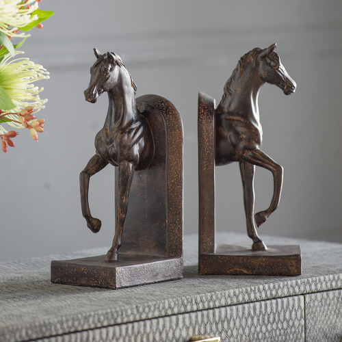 Chartwell Home Horse Ceramic Bookends | Temple & Webster