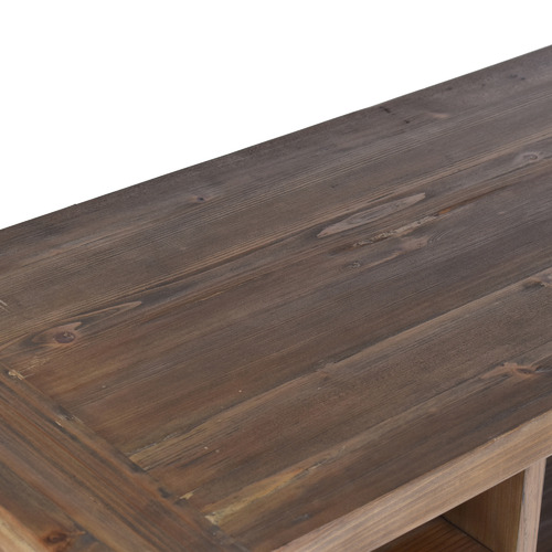 Orlaith Solid Fir Wood Console Table with Open Shelves Temple & ster