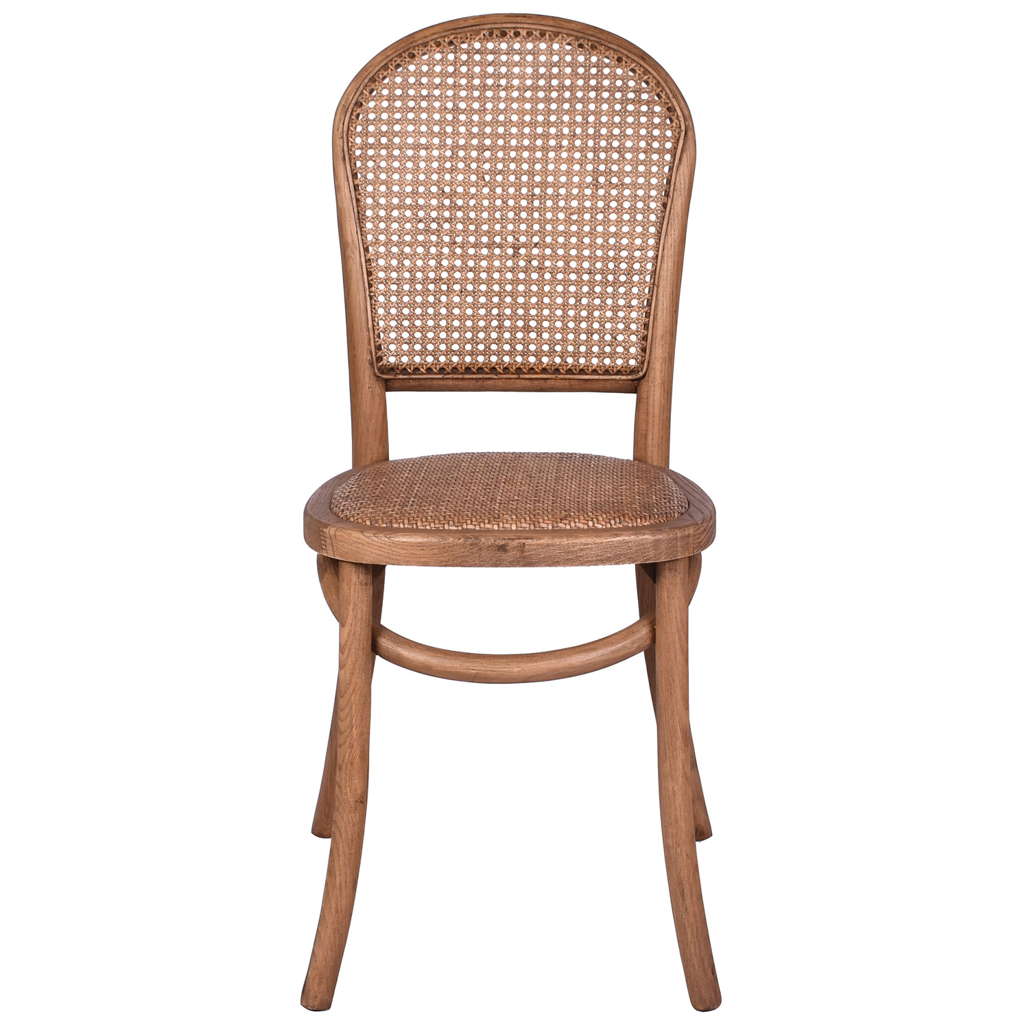 Lynden Oak Wood & Rattan Dining Chair