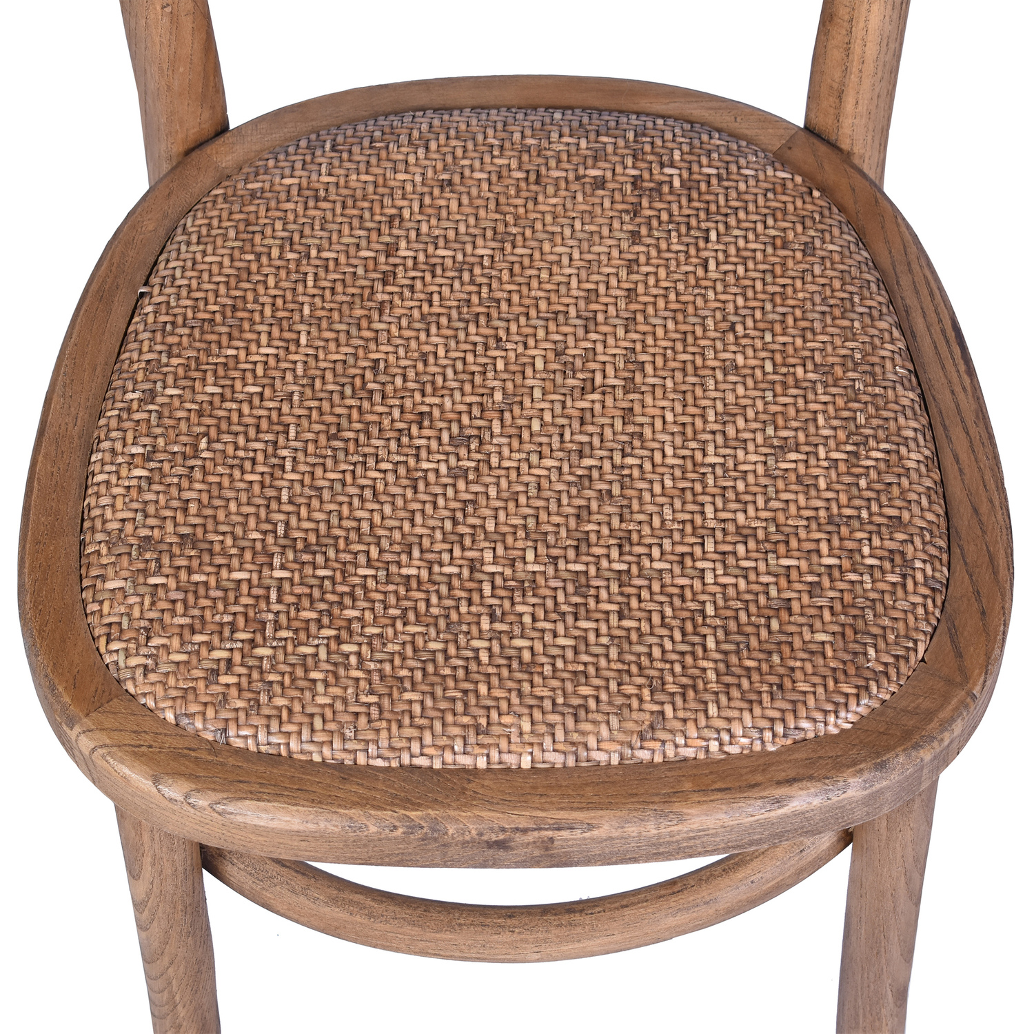 Lynden Oak Wood & Rattan Dining Chair