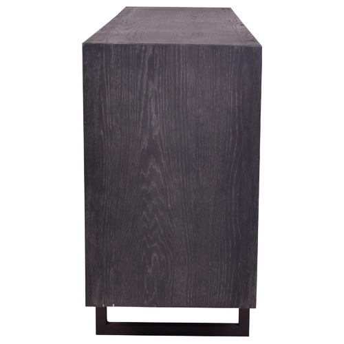 Elodie Oak Wood & Rattan Sideboard