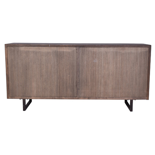 Chartwell Home Elodie Oak Wood & Rattan Sideboard | Temple & Webster