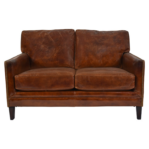 Vickers 2 Seater Leather Sofa