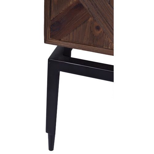 Wormald Fir Wood & Metal Coffee Table
