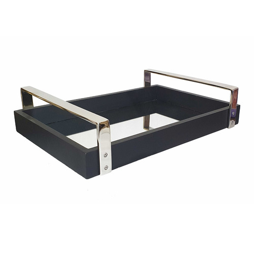 Black & Nickel Tobias Tray