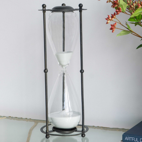 2 Hour White Sand Hourglass