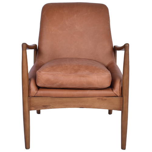 Chartwell Home Almario Leather Armchair | Temple & Webster