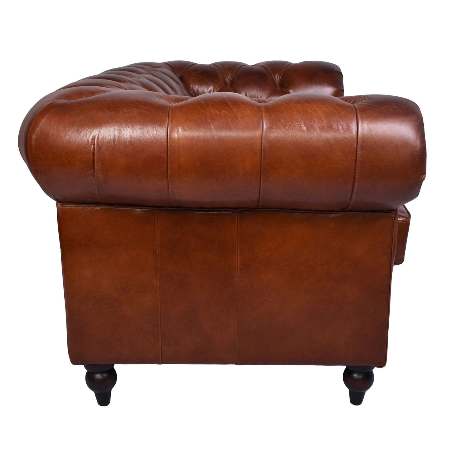 Hendry 2.5 Seater Aged Leather Sofa