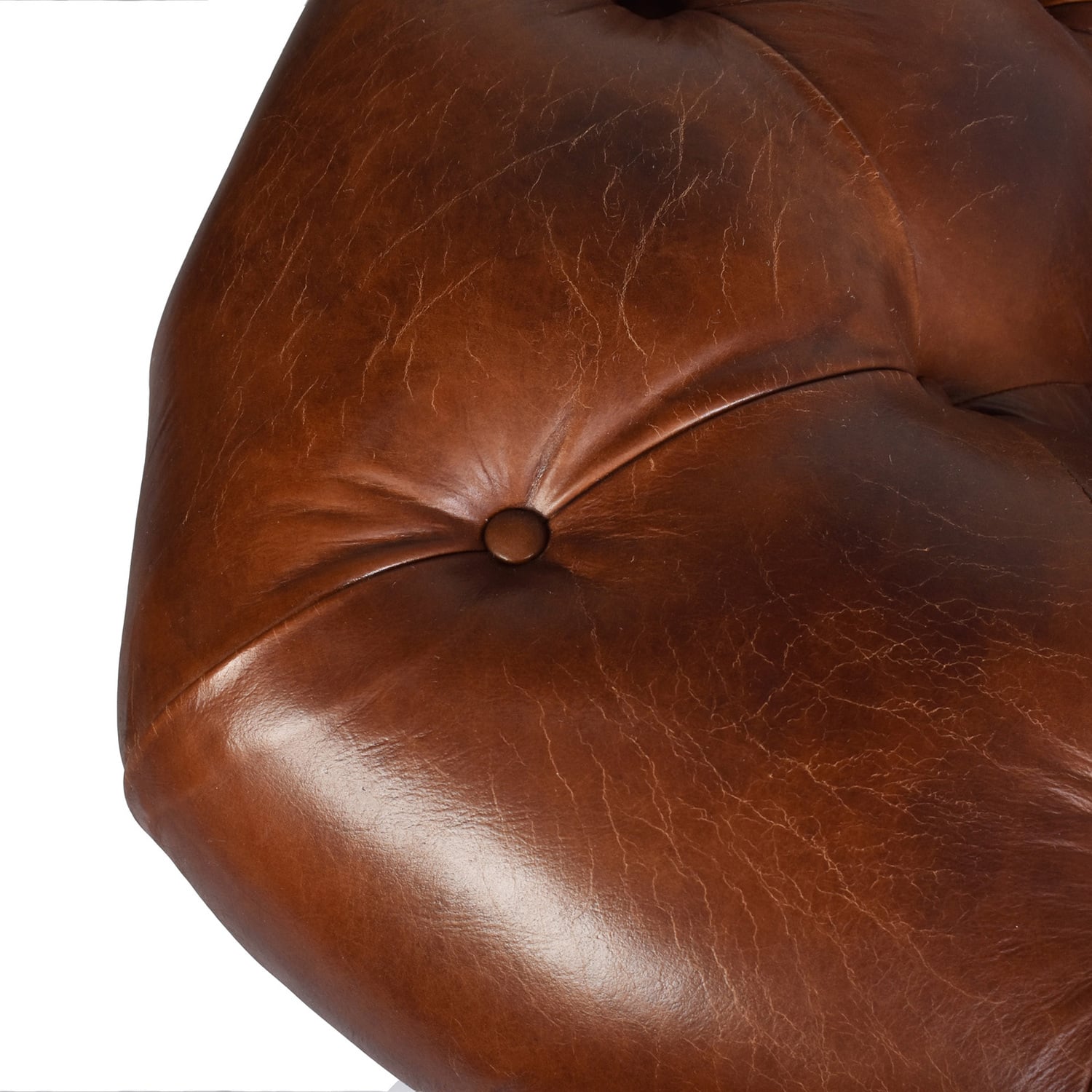Hendry 2.5 Seater Aged Leather Sofa
