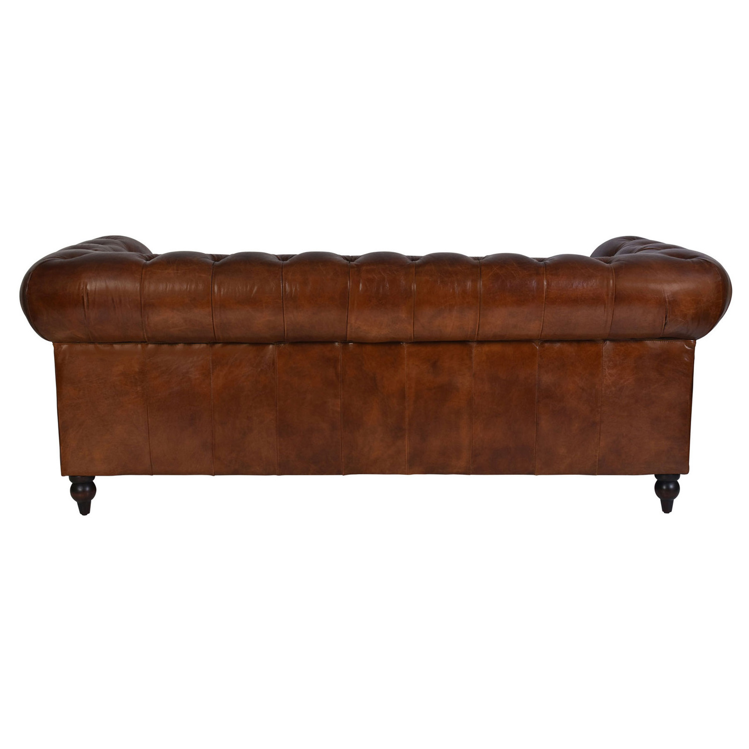 Hendry 3.5 Seater Aged Leather Sofa