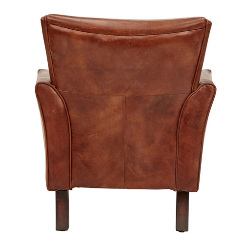 Austin Aged Cowhide Leather Armchair
