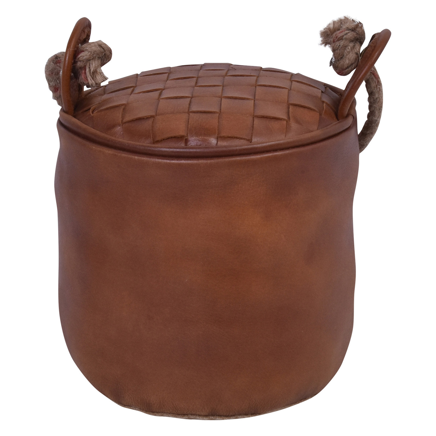 Tan Travie Leather Round Door Stop
