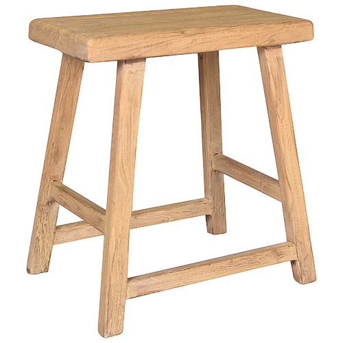 Chartwell Home Pachoca Rectangular Recycled Elm Wood Stool | Temple ...