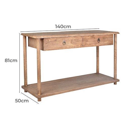 Sylvanus Recycled Elm Wood Console Table Temple & ster