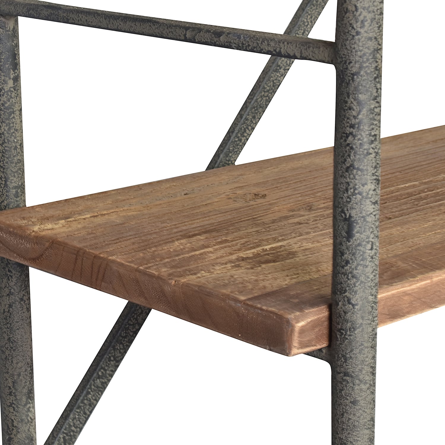 Ridley Elm Wood Shelving Unit with Sliding Door