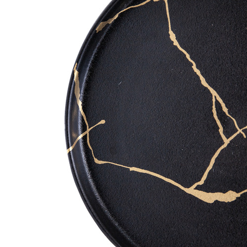 Black Lerew 26.5cm Porcelain Plate