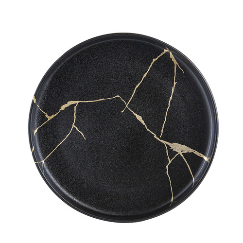 Black Lerew 26.5cm Porcelain Plate