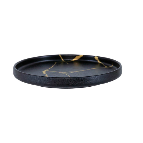 Black Lerew 26.5cm Porcelain Plate