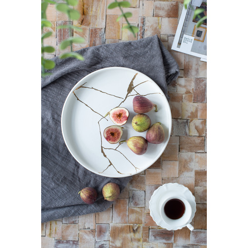 White Lerew 26.5cm Porcelain Plate