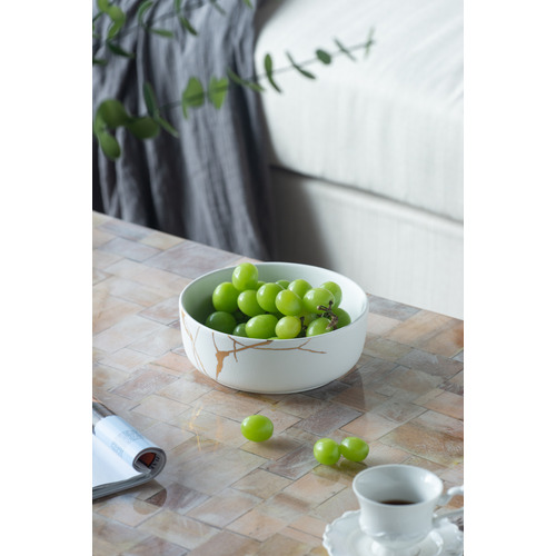 White Lerew 18cm Porcelain Bowl