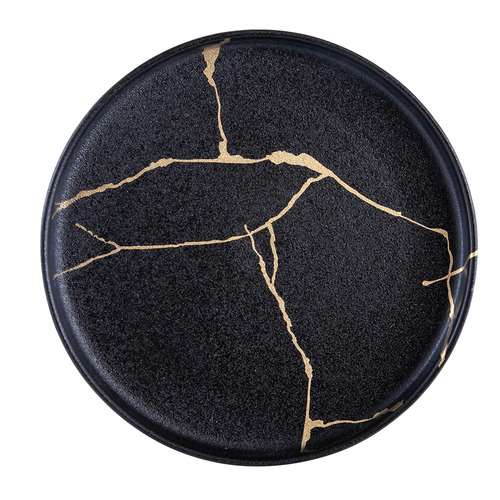 Black Lerew 21cm Porcelain Plate