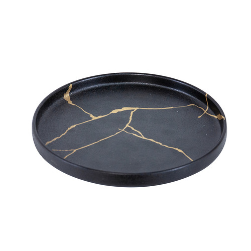 Black Lerew 21cm Porcelain Plate